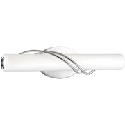 Quoizel Serenade 19in LED Bath Vanity Light | Modern Polished Chrome and White Etched Glass | Bathroom Vanity & Powder Room | Model PCSQ8519C