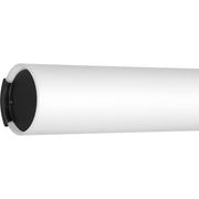 Quoizel Serenade 25in LED Vanity Light | Contemporary Matte Black and White Etched Glass | Bathroom Vanity | 25.25 x 4 x 4.75 in | Model PCSQ8525MBK