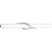 Quoizel Serenade 32in LED Vanity Light | Contemporary Polished Chrome and White Etched Glass | Bathroom Vanity | 32.25 x 4 x 4.75 in | Model PCSQ8532C