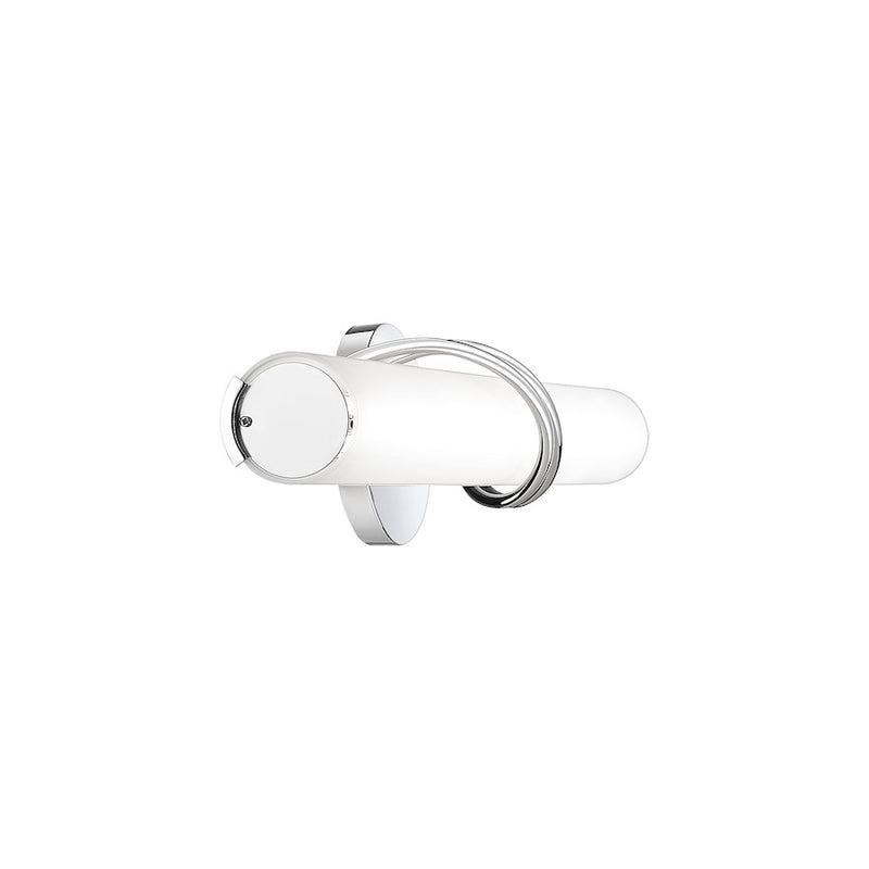 Quoizel Serenade 32in LED Vanity Light | Contemporary Polished Chrome and White Etched Glass | Bathroom Vanity | 32.25 x 4 x 4.75 in | Model PCSQ8532C