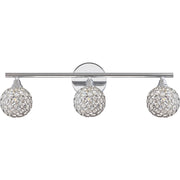 Quoizel Platinum Shimmer 3 Light Vanity Light in Polished Chrome
