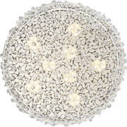 Quoizel Starlet 14in LED Flush Mount | Glam Polished Chrome and Clear Crystal Glass | Entryway & Hallway | 13.75 x 13.75 x 5.5 in | Model PCST1614C