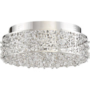 Quoizel Starlet 14in LED Flush Mount | Glam Polished Chrome and Clear Crystal Glass | Entryway & Hallway | 13.75 x 13.75 x 5.5 in | Model PCST1614C