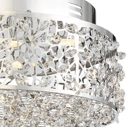 Quoizel Starlet 14in LED Flush Mount | Glam Polished Chrome and Clear Crystal Glass | Entryway & Hallway | 13.75 x 13.75 x 5.5 in | Model PCST1614C