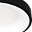 Quoizel Stanton Flush Mount, Matte Black/White Acrylic