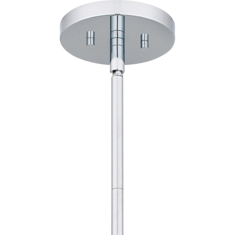 Quoizel Stiles 20in 5-Light Pendant | Glam Polished Chrome and Clear Beveled Glass | Dining Room & Entryway | Model PCSTI2820C