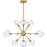 Quoizel Salvador 9Lt Chandelier, Gold/Clear Textured - PCSVD5034BRG
