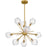 Quoizel Salvador 9Lt Chandelier, Gold/Clear Textured
