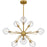 Quoizel Salvador 9Lt Chandelier, Gold/Clear Textured