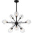 Quoizel Salvador 9Lt Chandelier, Earth Black/Clear Textured