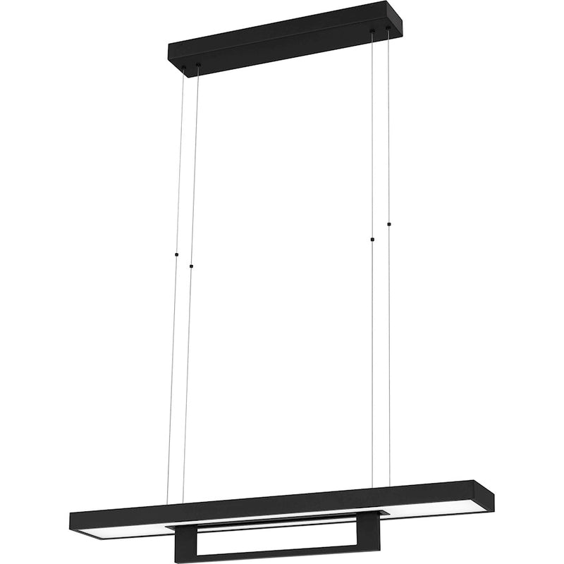 Quoizel Sylvanus LED Island Light, Matte Black