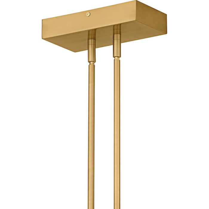 Quoizel Talbott Lt Island Light, Gold/Clear Ribbed Acrylic