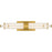 Quoizel Talbott LED 24" Bath Light, Gold/Clear Ribbed Acrylic - PCTAL8624BRG
