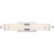 Quoizel Talbott LED 24" Bath Light, Chrome/Clear Ribbed Acrylic - PCTAL8624C
