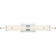 Quoizel Talbott LED 32" Bath Light, Chrome/Clear Ribbed Acrylic - PCTAL8632C