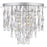 Quoizel Twinkle 6 Light Flush Mount, Polished Chrome/Clear Glass