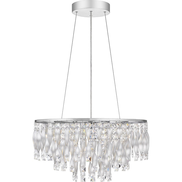 Quoizel Twinkle 6 Light Pendant, Polished Chrome/Clear Glass