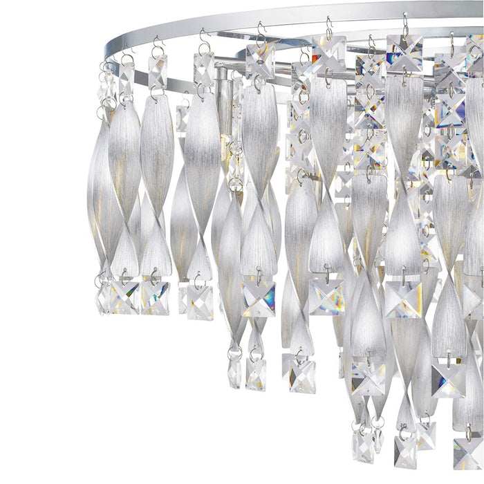 Quoizel Twinkle 6 Light Pendant, Polished Chrome/Clear Glass