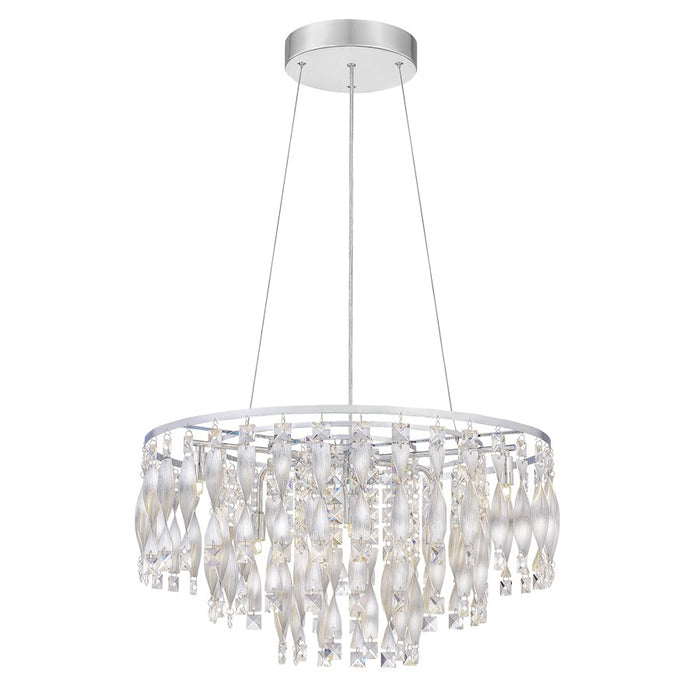 Quoizel Twinkle 6 Light Pendant, Polished Chrome/Clear Glass