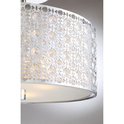 Quoizel Platinum Collection Verity Semi-Flush Mount, 3 Light, Polished Chrome