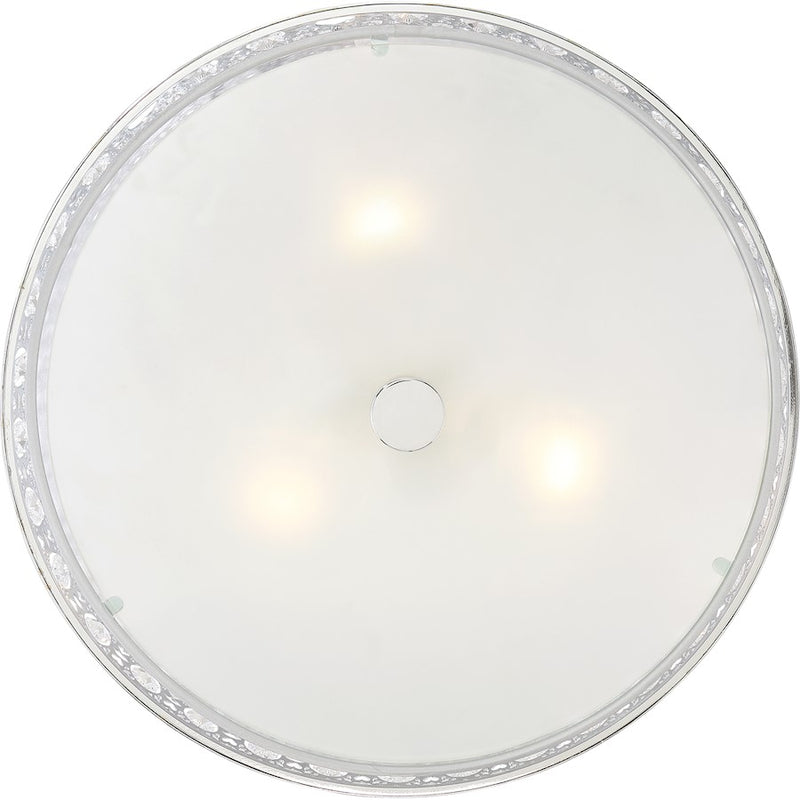 Quoizel Platinum Collection Verity Semi-Flush Mount, 3 Light, Polished Chrome