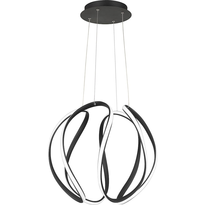 Quoizel Waving Pendant, Earth Black