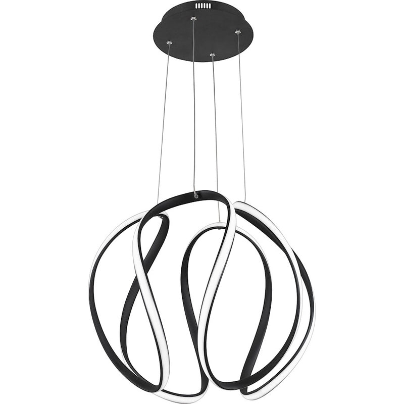 Quoizel Waving Pendant, Earth Black