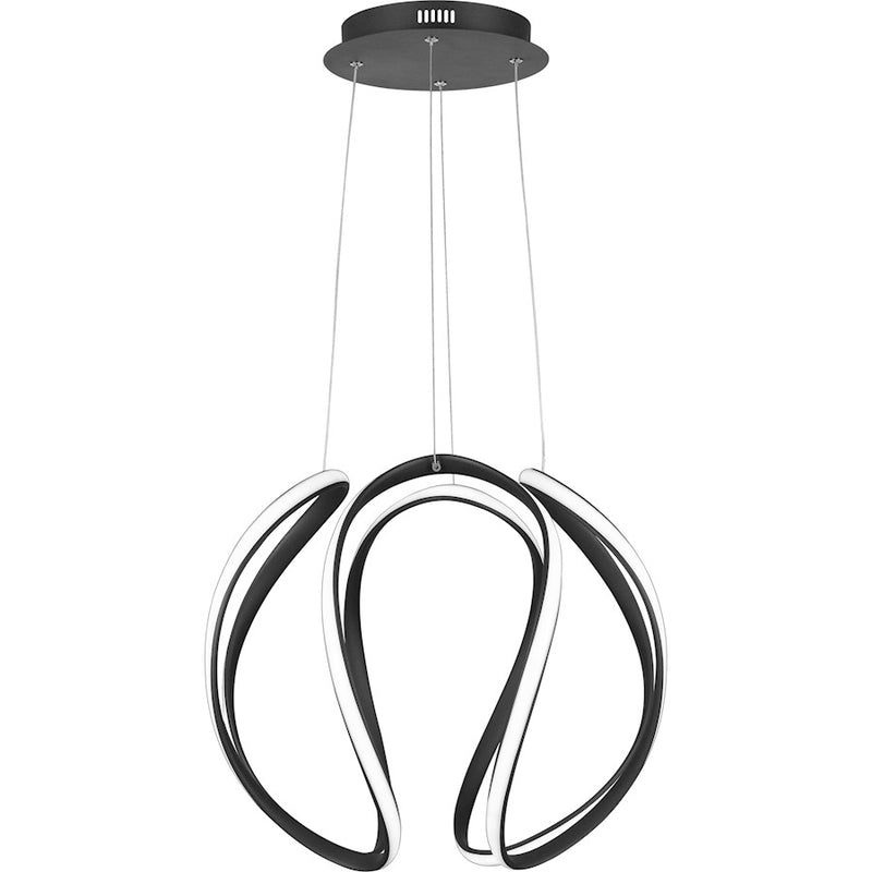 Quoizel Waving Pendant, Earth Black