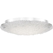 Quoizel 15" Platinum Winter Flush Mount, Polished Chrome