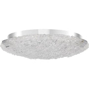 Quoizel 15" Platinum Winter Flush Mount, Polished Chrome