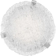 Quoizel 15" Platinum Winter Flush Mount, Polished Chrome