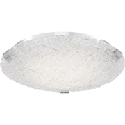 Quoizel 15" Platinum Winter Flush Mount, Polished Chrome