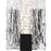 Quoizel Winter Wall Sconce, Matte Black/Clear Textured