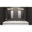 Quoizel Winter Bath Light, Matte Black/Clear Textured