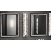 Quoizel Winter 32in LED Bath Light | Contemporary Polished Chrome and Clear Textured Glass | Bathroom Vanity & Powder Room | Model PCWR8532C