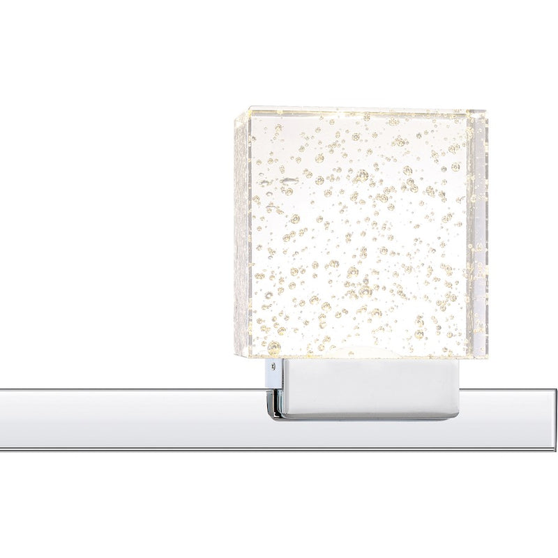 Quoizel Zola Bath Light, Polished Chrome/Bubble