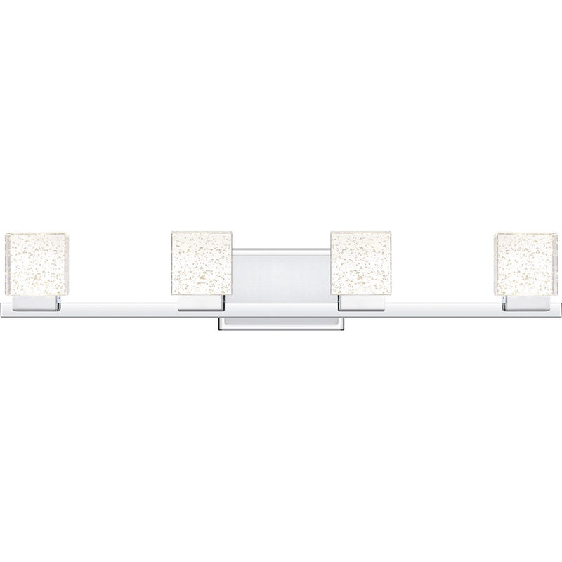 Quoizel Zola Bath Light, Polished Chrome/Bubble