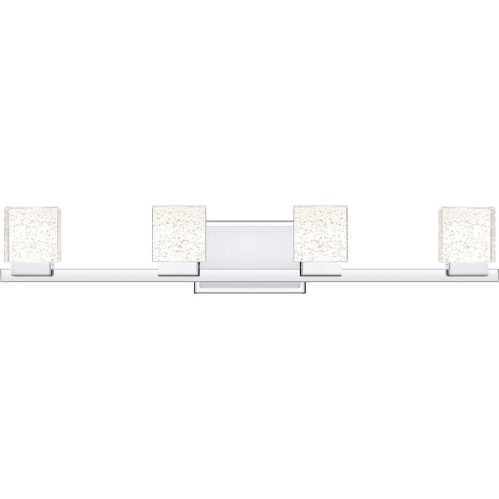 Quoizel Zola Bath Light, Polished Chrome/Bubble