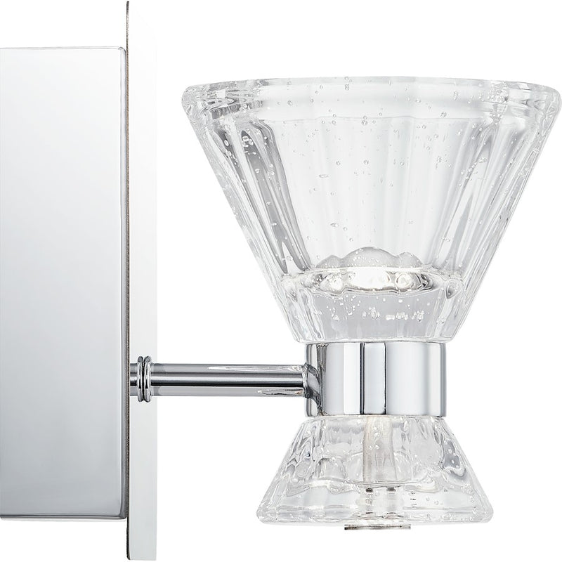 Quoizel Zuri Wall Sconce, Polished Chrome