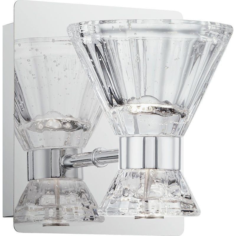 Quoizel Zuri Wall Sconce, Polished Chrome