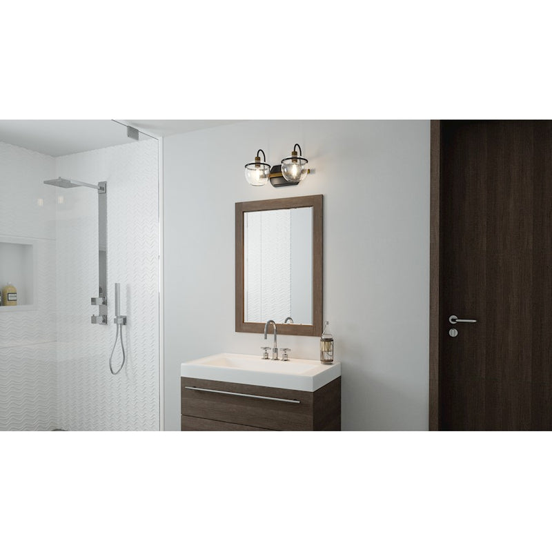 Quoizel Phoenix 2 Light Bath Vanity, Western Bronze