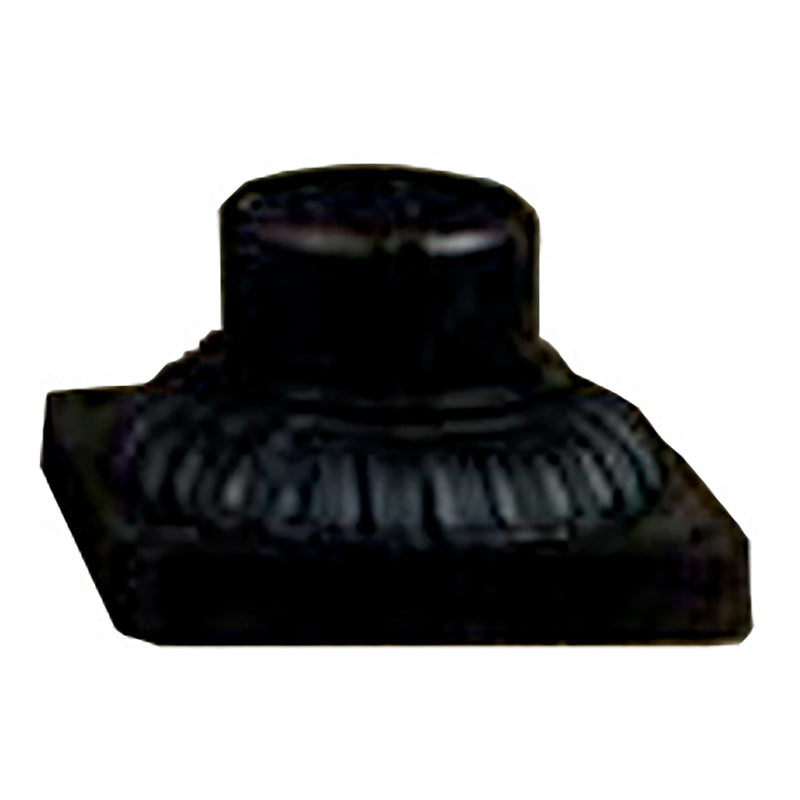 Quoizel Outdoor Pier Mount 5.84in Post Base | Mystic Black Aluminum | Deck & Driveway Post Light Base | 5.84 x 5.84 x 3.5 in | Model PM9300K