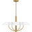 Quoizel Penley 5Light Chandelier, Brushed Gold/Metal