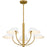Quoizel Penley 5Light Chandelier, Brushed Gold/Metal
