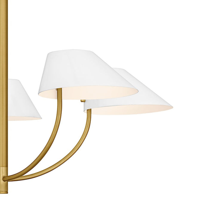 Quoizel Penley 5Light Chandelier, Brushed Gold/Metal
