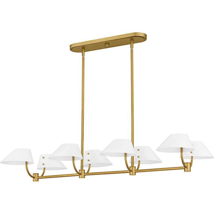 Quoizel Penley 8Light Island Light, Brushed Gold/Metal