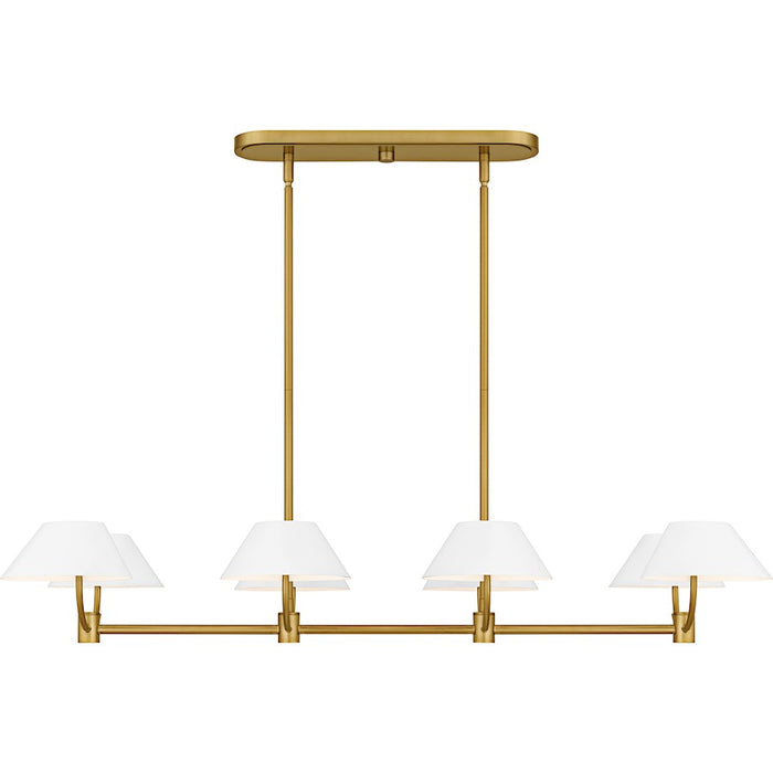Quoizel Penley 8Light Island Light, Brushed Gold/Metal