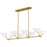 Quoizel Penley 8Light Island Light, Brushed Gold/Metal
