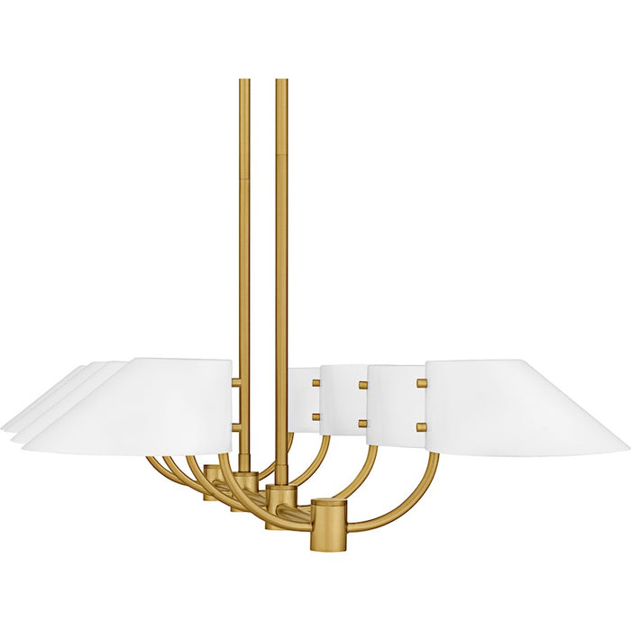 Quoizel Penley 8Light Island Light, Brushed Gold/Metal