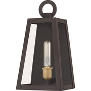 Quoizel Poplar Point 1 Light 12" Outdoor Wall Lantern, Old Bronze